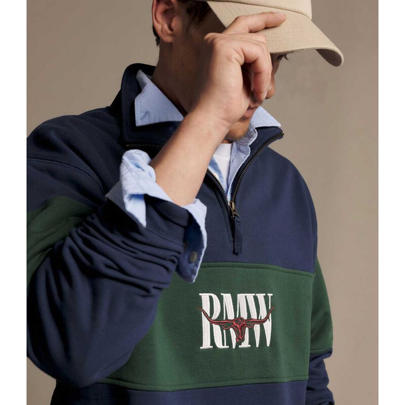 R.M. Williams Heritage Panel Quarter Zip image number 2